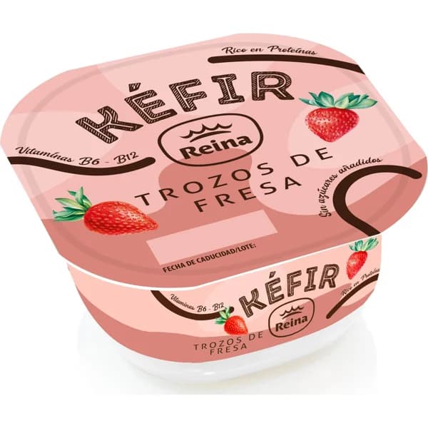 Kéfir Con Trozos de Fresa - 0.18 kg - Imagen del producto en Findit