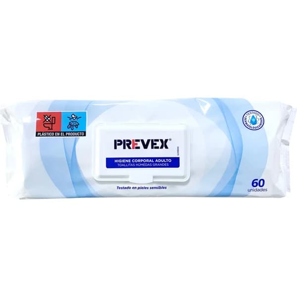 Toallitas Higiene Corporal Adulto - 57 ud - Imagen del producto en Findit