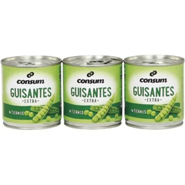 Guisantes Medianos Lata Pack de 3 - 0.39 kg - Imagen del producto en Findit