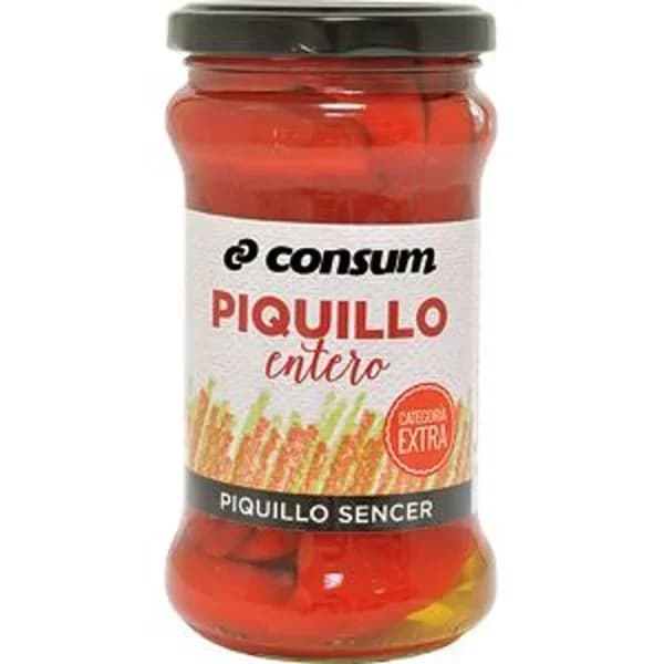 Pimientos Piquillo Entero 8/12 Piezas Frasco - 0.22 kg - Imagen del producto en Findit