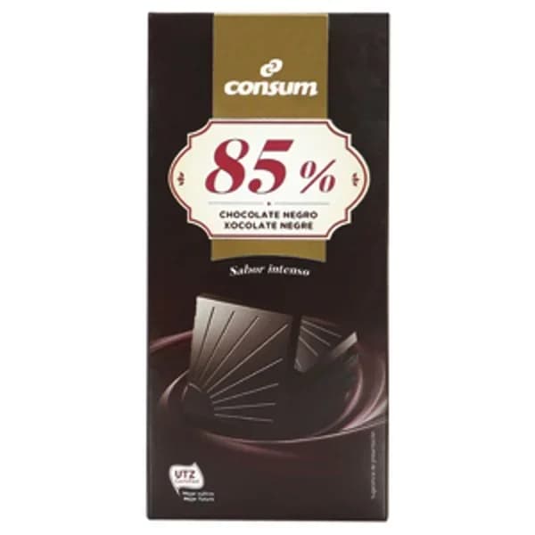 Chocolate Negro 85% Cacao - 0.1 kg - Imagen del producto en Findit