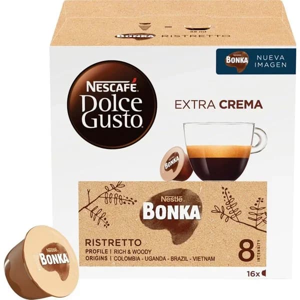 Café expresso Bonka DOLCE GUSTO, caja 16 uds - 0.11 kg - Imagen del producto en Findit