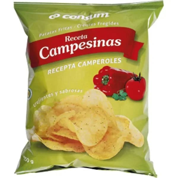 Patatas Fritas Lisas Sabor Campesinas - 0.15 kg - Imagen del producto en Findit