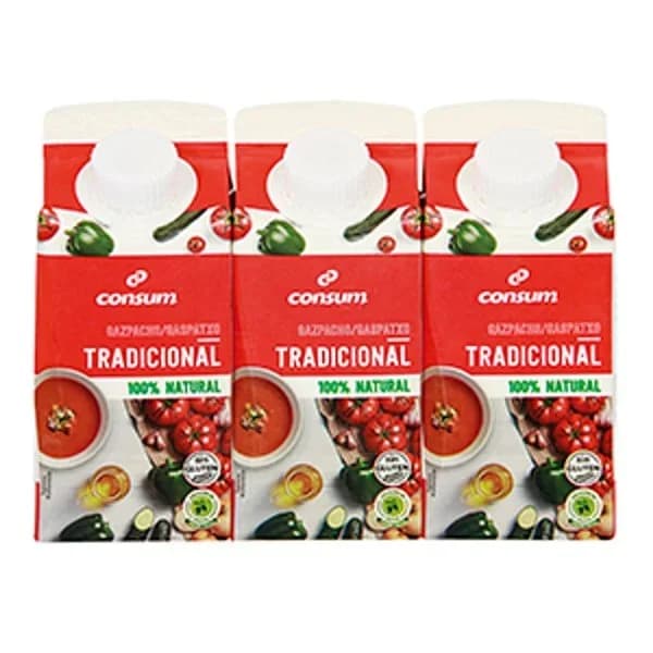 Gazpacho Pack de 3 Unidades - 0.99 l - Imagen del producto en Findit