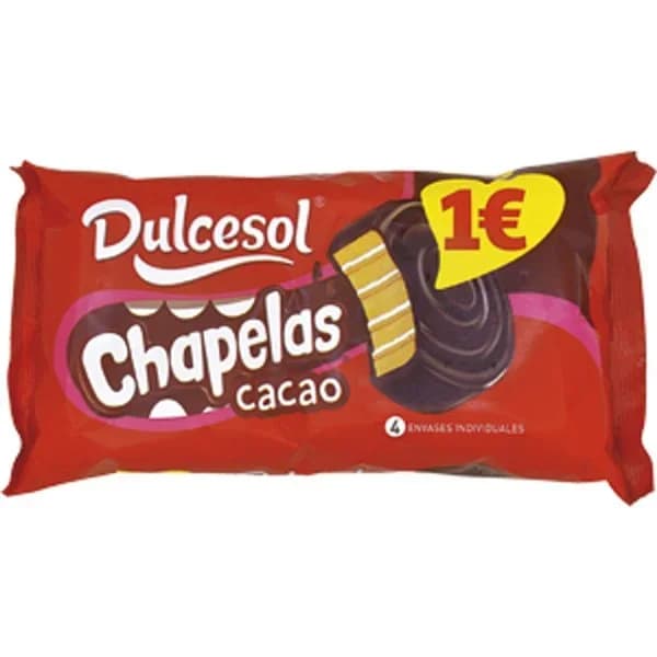 Chapelas cacao Dulcesol 3 ud. - 0.14 kg - Imagen del producto en Findit