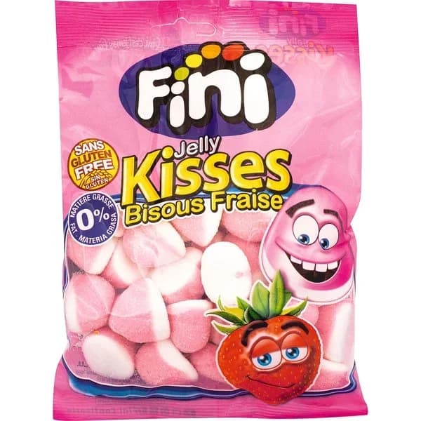 Jelly Kisses Sabor Fresa y Nata - 0.2 kg - Imagen del producto en Findit