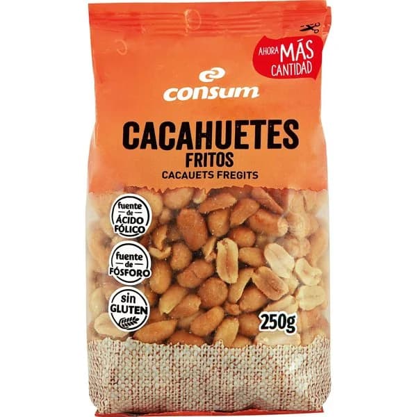 Cacahuete Repelado Frito Paquete - 0.25 ud - Imagen del producto en Findit