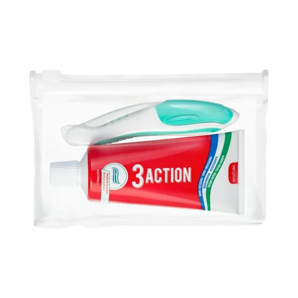Kit de viaje higiene dental Deliplus 3 Action - 1 ud - Imagen del producto en Findit
