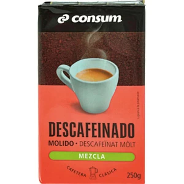 Café Descafeinado Molido Mezcla - 0.25 kg - Imagen del producto en Findit