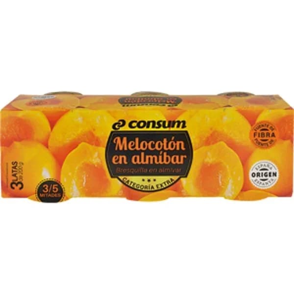 Melocotón en Almíbar Pack de 3 - 0.35 kg - Imagen del producto en Findit