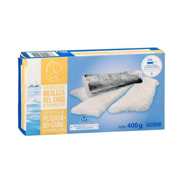 Ventrescas de merluza del Cabo Hacendado ultracongeladas - 0.4 kg - Imagen del producto en Findit