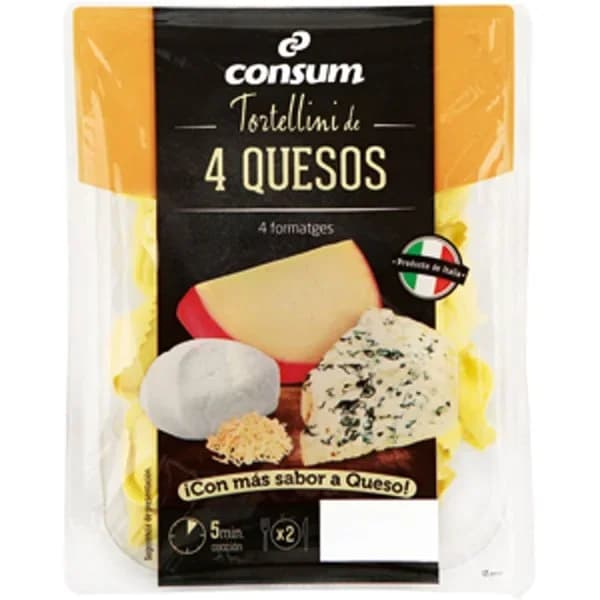 Tortellinis Rellenos de Quesos - 0.25 kg - Imagen del producto en Findit