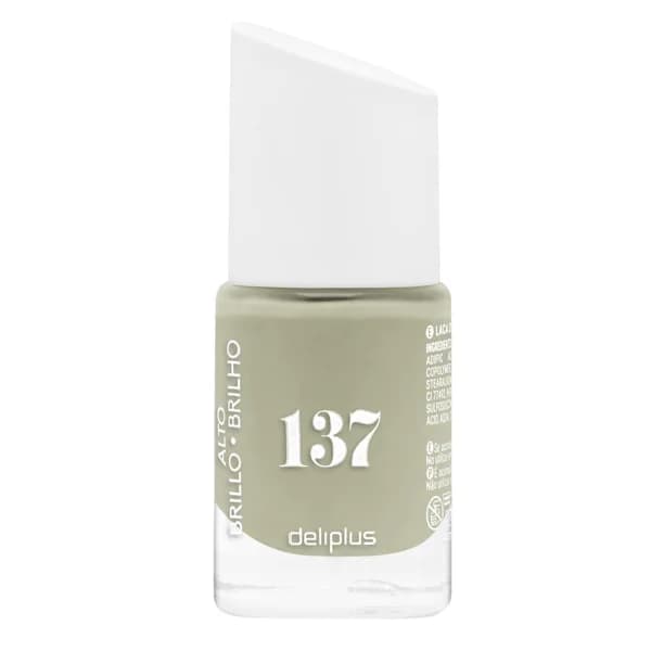 Laca de uñas alto brillo Deliplus 137 verde - 1 ud - Imagen del producto en Findit