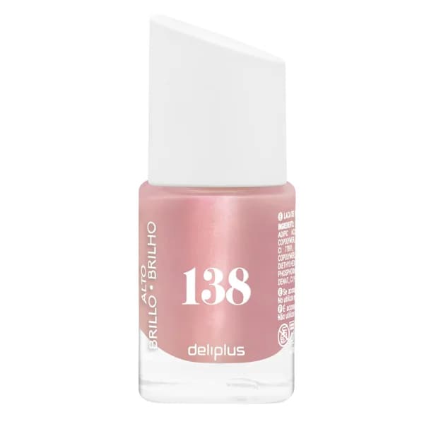 Laca de uñas alto brillo Deliplus 138 rosa - 1 ud - Imagen del producto en Findit