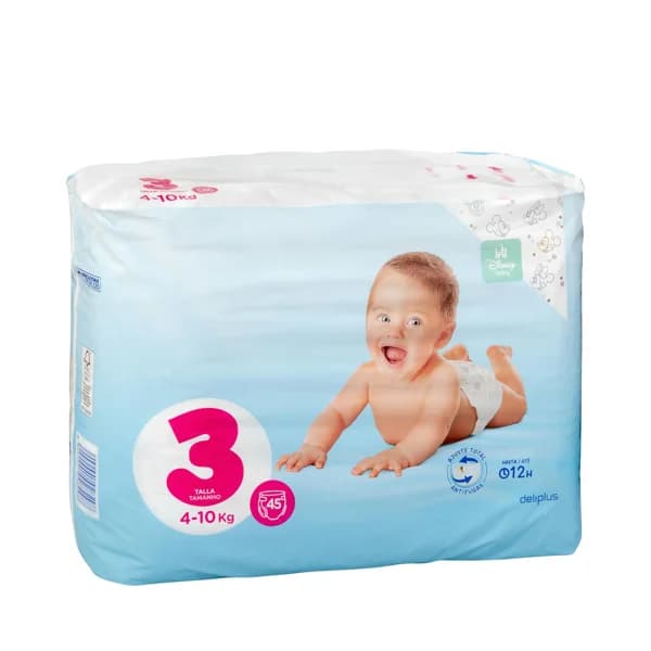 Pañales bebé talla 3 de 4-10 kg Deliplus - 44.84 ud - Imagen del producto en Findit