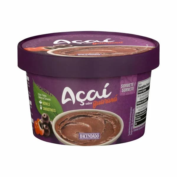 Sorbete de açaí Hacendado sabor guaraná - 0.22 l - Imagen del producto en Findit
