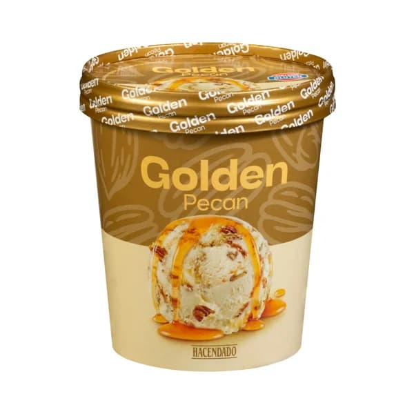 Helado Golden Pecan Hacendado de vainilla - 0.5 l - Imagen del producto en Findit
