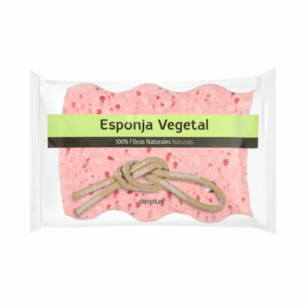 Esponja de baño vegetal 100% fibras naturales Deliplus - 1 ud - Imagen del producto en Findit