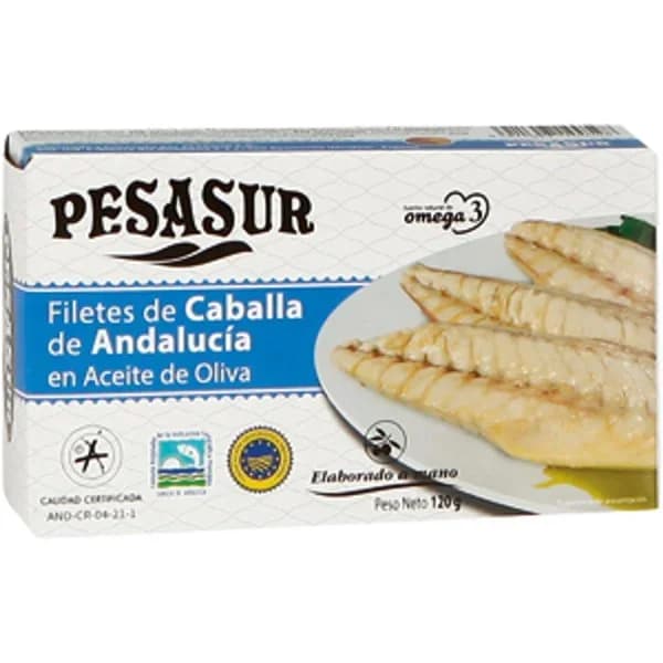 Filete de Caballa Sur Aceite de Oliva - 0.08 kg - Imagen del producto en Findit
