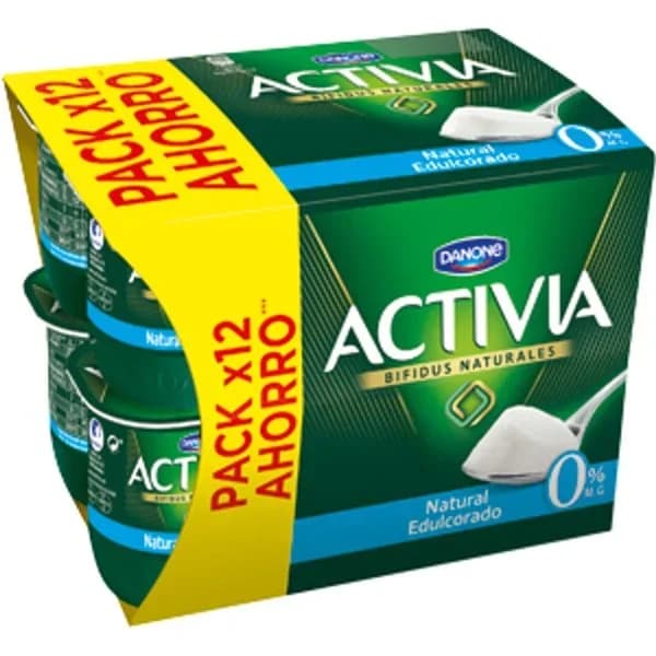 Activia 0% Natural Edulcorado Pack 12 ud. - 1.44 kg - Imagen del producto en Findit