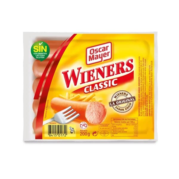 Salchicha Wiener 200G - 0.2 kg - Imagen del producto en Findit