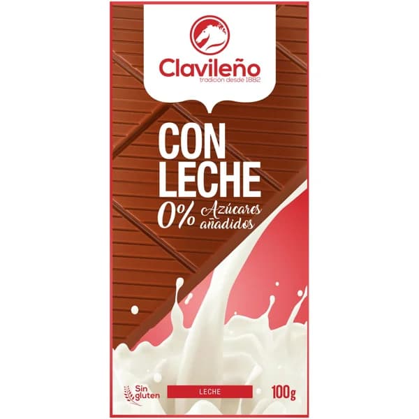 Chocolate con Leche sin Azúcar Tableta 125G - 0.1 kg - Imagen del producto en Findit