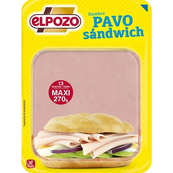 Pechuga de Pavo Loncha 270G - 0.27 kg - Imagen del producto en Findit