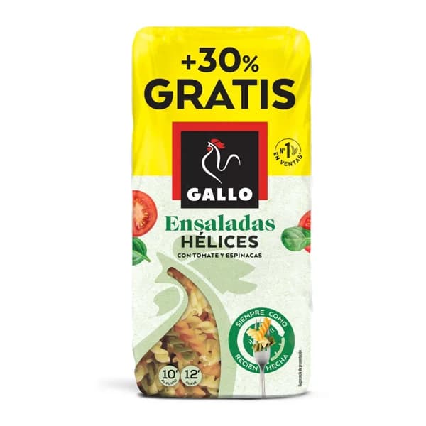 Pasta Fina Sedalis Hélices Vegetales 450G - 0.4 kg - Imagen del producto en Findit