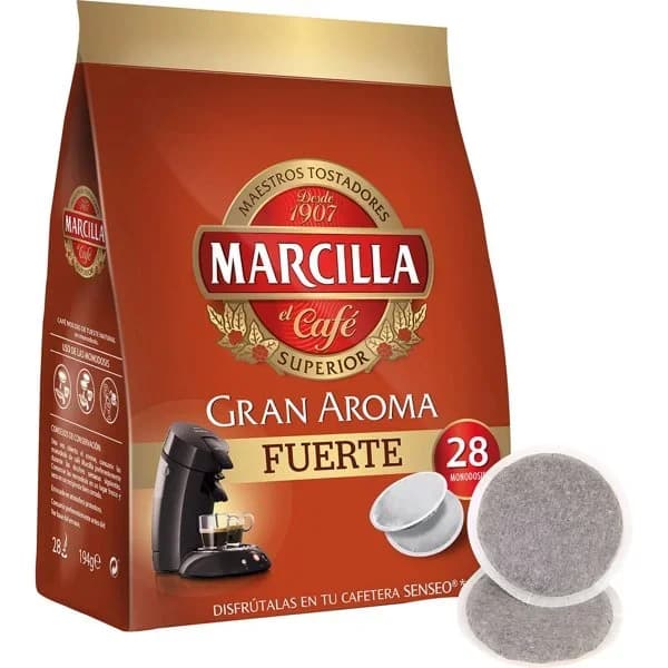 Café fuerte MARCILLA, paquete 28 uds - 27.38 ud - Imagen del producto en Findit