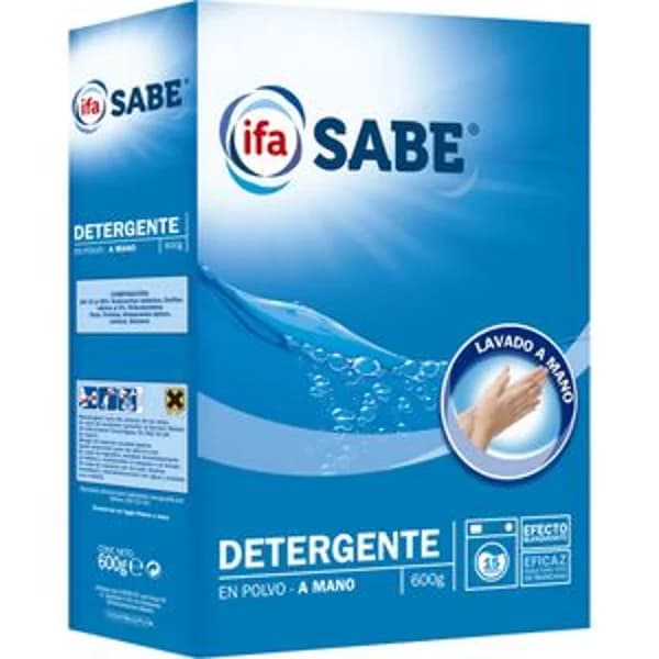 Detergente en polvo para lavado a mano 600 g - 0.6 kg - Imagen del producto en Findit