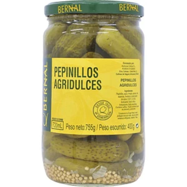 Pepinillo Agridulce Bote - 0.4 kg - Imagen del producto en Findit