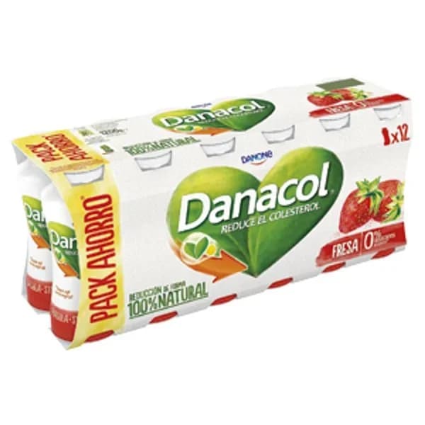 Yogur Líquido Danacol Fresa 12UD - 1.2 kg - Imagen del producto en Findit