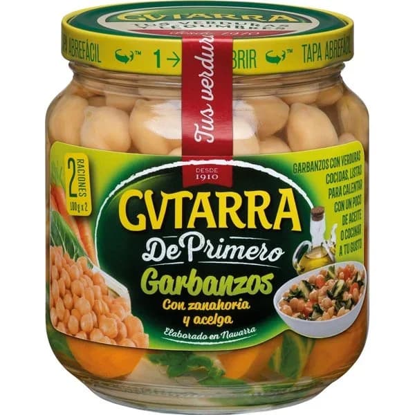 Garbanzos con Zanahoria y Acelga - 0.36 kg - Imagen del producto en Findit