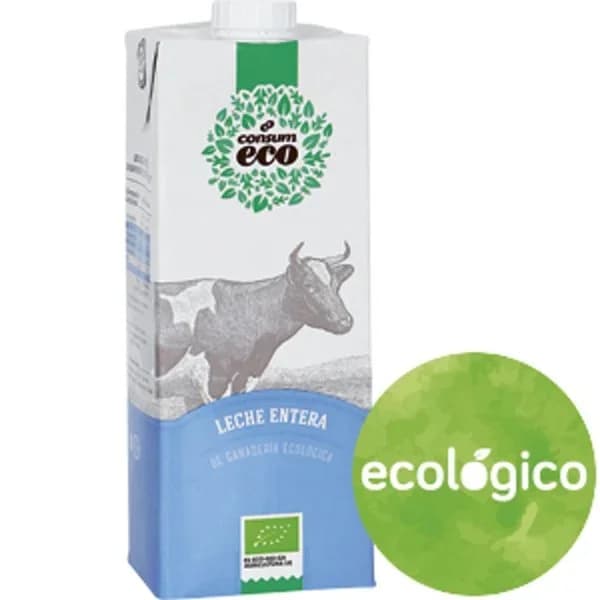 Leche Entera Ecológica - 1 l - Imagen del producto en Findit