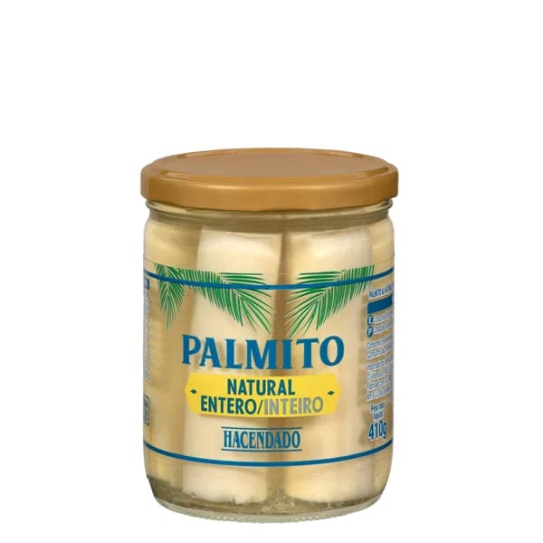Palmito al natural entero Hacendado - 0.25 kg - Imagen del producto en Findit