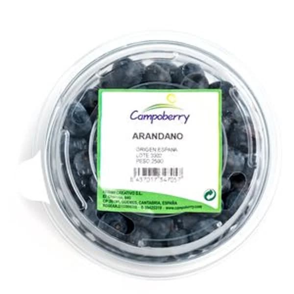 Arándano bandeja 250 g - 0.25 kg - Imagen del producto en Findit