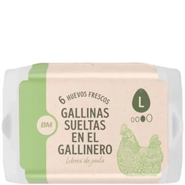 Huevos L 1/2 docena - 6 ud - Imagen del producto en Findit