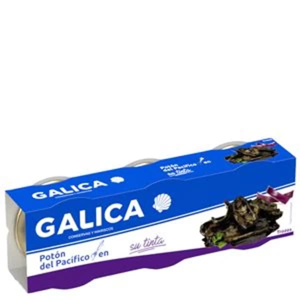 Potón del pacífico en tinta 3x80g - 0.13 kg - Imagen del producto en Findit