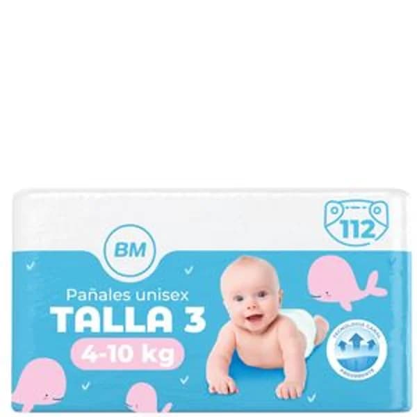 Pañal tumbado talla 3 4-10k 112 u - 113.33 ud - Imagen del producto en Findit