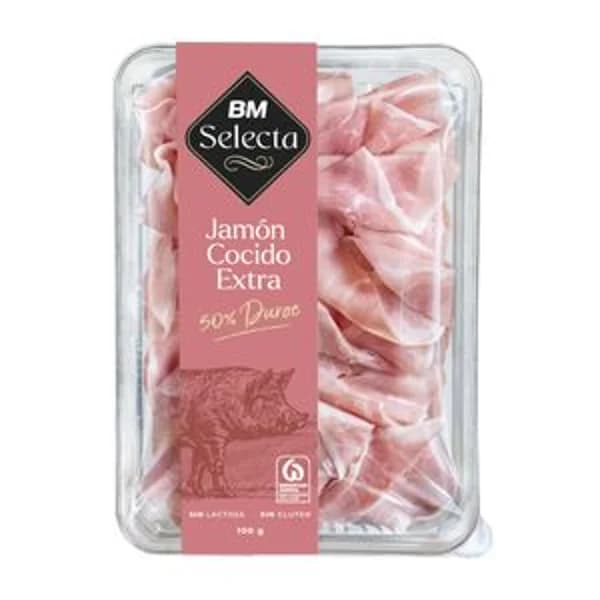 Jamon cocido extra 100gr - 0.1 kg - Imagen del producto en Findit