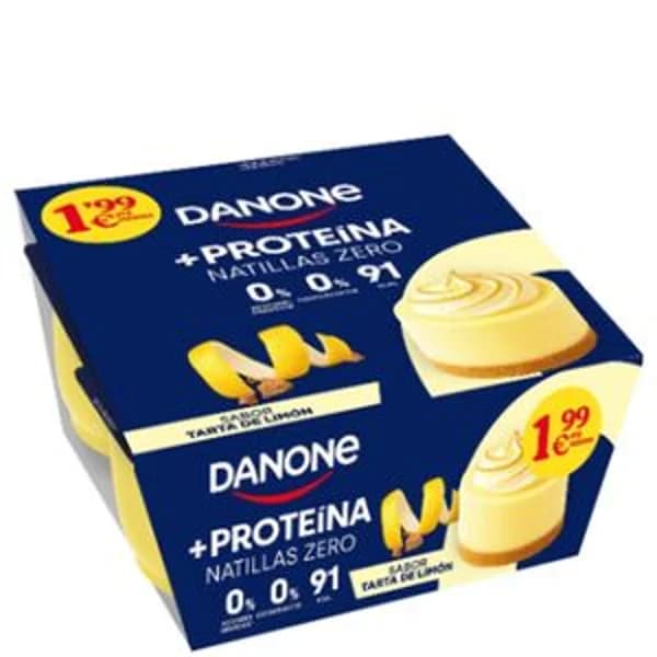 Natillas zero tarta de limón 4x120g - 0.48 kg - Imagen del producto en Findit