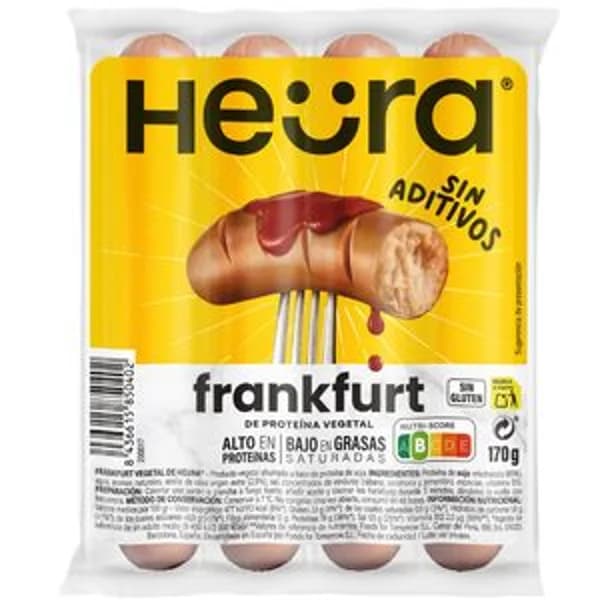 Frankfurt de proteína vegetal 170g - 0.17 kg - Imagen del producto en Findit