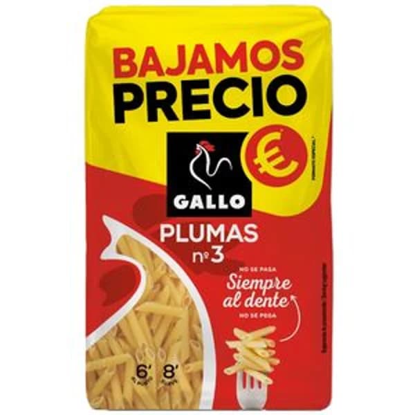 Pasta pluma n3 400g - 0.4 kg - Imagen del producto en Findit