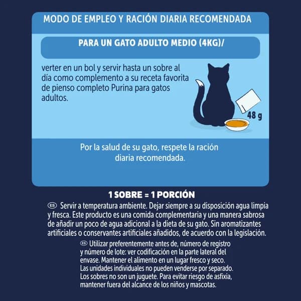 Alimento Gato Salsa Buey/pollo 6 x48G - 0.12 kg - Imagen del producto en Findit
