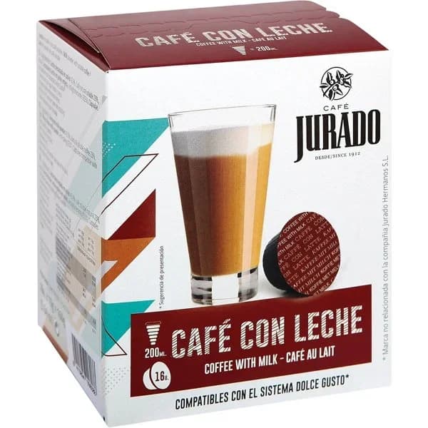 Café Cápsula DG con Leche 16UD - 1 ud - Imagen del producto en Findit