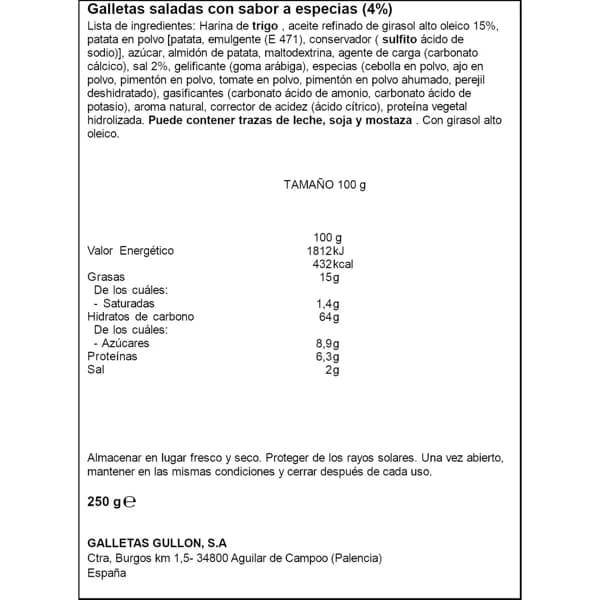GALLETA GULL.DIBUS CERE 250G - 0.25 kg - Imagen del producto en Findit