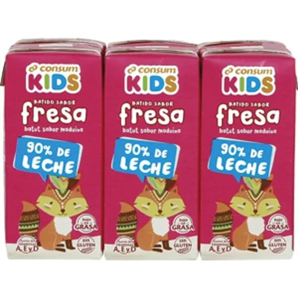 Batido de Fresa Pack de 6 - 1.2 l - Imagen del producto en Findit