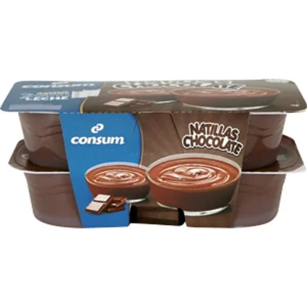 Natillas de Chocolate Pack de 4 Unidades - 0.5 kg - Imagen del producto en Findit