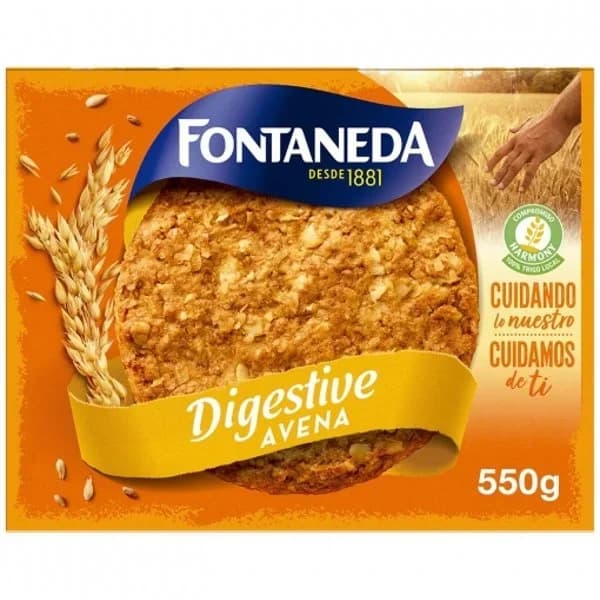 Galletas con avena Digestive Fontaneda 550 g. - 0.55 kg - Imagen del producto en Findit