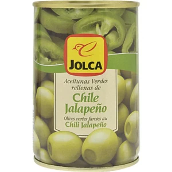 Aceitunas Rellenas Jalapeños   Lata - 0.13 kg - Imagen del producto en Findit